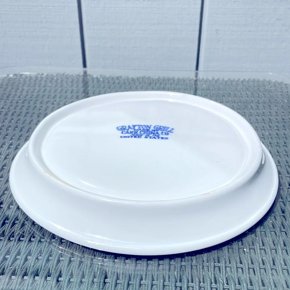Blue Willow Grafton Grill Plate 9.5”  Vintage 1950’s Made by Carr China Co. EUC